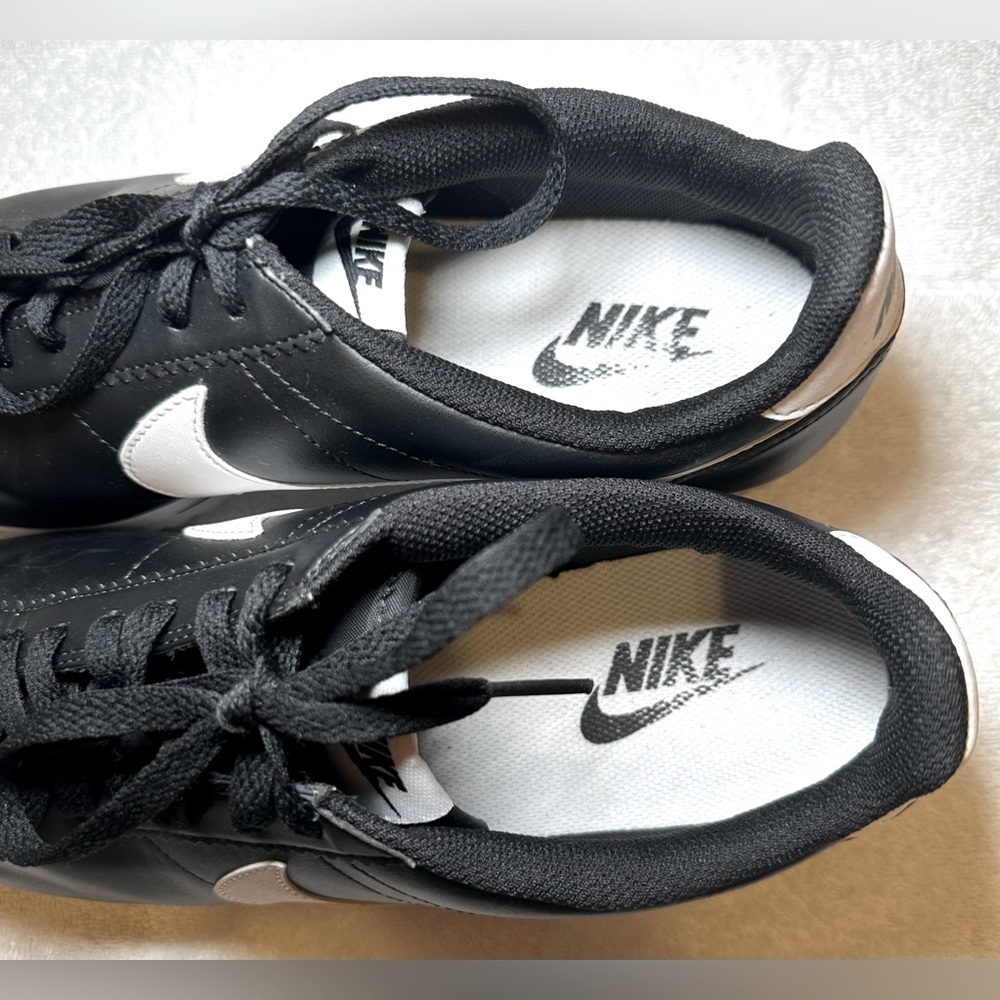 Nike Cortez unisex black and white classic style tennis shoes sneakers retro - Picture 5 of 10